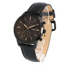FOSSIL / フォッシル FS5585 Townsman タウンズマン 腕時計 メンズ クロノグラフ レザー ブラック 【あす楽対応_東海】