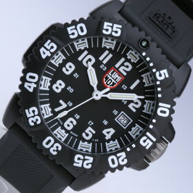 LUMINOX/ルミノックス3051ブラック+ホワイト(ラバーベルト)SWISSQUARTZ【あす楽対応_東海】【楽ギフ_包装】【楽ギフ_のし】