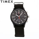 TIMEX タイメックス TW2R67700腕時計 時計 メンズ アルミニウム ナイロン ブラック クロノグラフ ミリタリー カジュアル クオーツプレゼント ギフト 1年保証 送料無料
