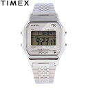 大決算セール開催中!9/30 23:59まで TIMEX タイメックス T80腕時計 時計 ユニセックス クオーツ デジタル メタル シルバー TW2R79300プレゼント ギフト 1年保証 送料無料