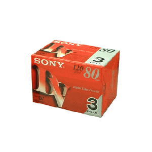 SONY(ソニー)ミニDVカセット ビデオカメラ用デジタルテープ 80分 3本パック 3DVM80R3【全国送料無料！】