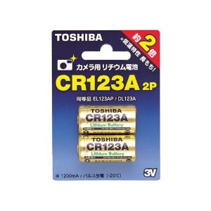 TOSHIBA(東芝) カメラ用リチウム電池 CR123AG 2P