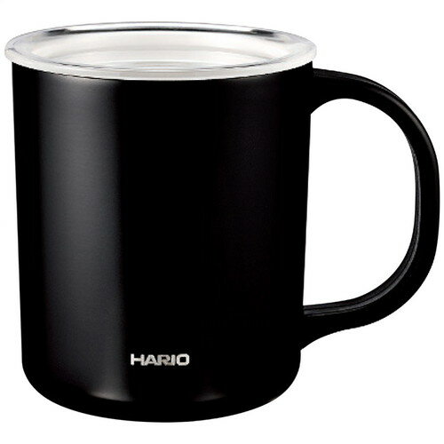 【送料無料・包装無料・のし無料】ハリオ セラミックコーティング真空二重保温マグ350ml(ブラック) CMG-350-B(A5)