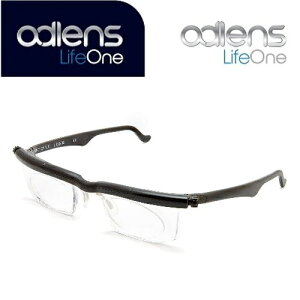 アドレンズ ライフワン ブラック adlens LifeOne 遠視・近視・老眼全対応の視力補正用眼鏡