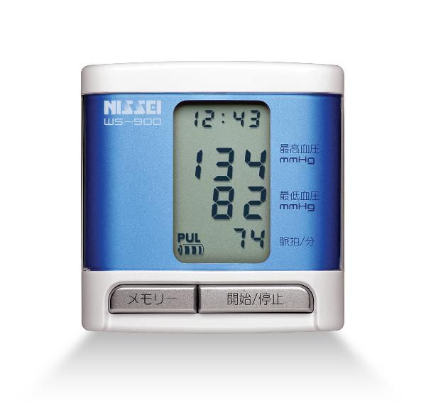 日本精密測器(NISSEI) 手首式デジタル血圧計 WS-900 ブルー