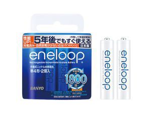 SANYO（サンヨー）エネループ(eneloop)くり返し1800回使える 新エネループ 単4形2個入りパック HR-4UTGB-2