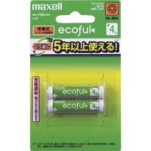 maxell（マクセル）充電式ニッケル水素電池「ecoful」(エコフル)単4形　2個パック　(Min.750mAh)　MHR-4SAY.2B　【お取り寄せ】2,980円以上のお買い上げで送料無料です。