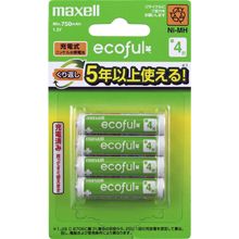 maxell（マクセル）充電式ニッケル水素電池「ecoful」(エコフル)単4形　4個パック　(Min.750mAh)　MHR-4SAY.4B　【お取り寄せ】2,980円以上のお買い上げで送料無料です。