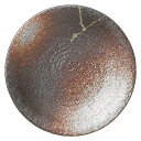 明志野 石目尺皿 約31.5cm 茶系 和食器 丸大皿 日本製 美濃焼 業務用 65-51562003
