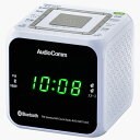 オーム電機 RAD-MBT100Z-W(ホワイト) AudioComm クロックラジオ Bluetooth対応