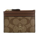 COACH OUTLET コーチアウトレット コインケース シグネチャー カーキ サドル F88208 IME74