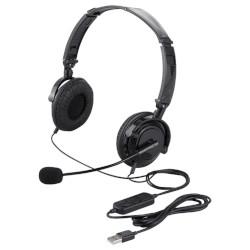 バッファロー BSHSUH13BK(ブラック) 両耳ヘッドバンド式ヘッドセット USB接続…...:tokka-com:10039149