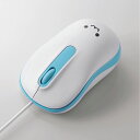 エレコム M-Y7URBU(ブルー) USB接続 光学式 3ボタン Mサイズ