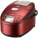 【長期保証付】日立 RZ-YV180M-R(メタリックレッド) 圧力スチーム炊き ふっくら御膳 IH炊飯器 1升