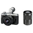 キヤノン CANON デジタル一眼レフカメラ EOS M6 ダブルズームEVFキット(シルバー)