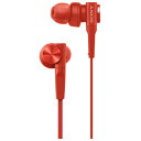 ソニー MDR-XB55-R(レッド) 密閉型インナーイヤーレシーバー