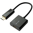 ミヨシ DP-HDA01/BK(ブラック) DisplayPort-HDMI 変換アダプタ