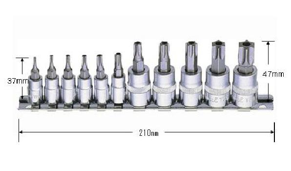 11pc いじり止めトルクスソケットセット