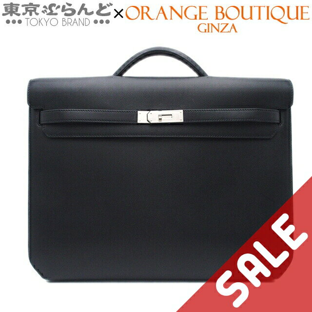 【中古】【2万5千円引き】【超オススメアイテム！ξ】【返品可】エルメス HERMES ケリーデペッシュ 36 Y刻印 ブラック シルバー金具 エヴァーグレイン 2020年 ビジネスバッグ メンズ[送料無料]pdw 101791904