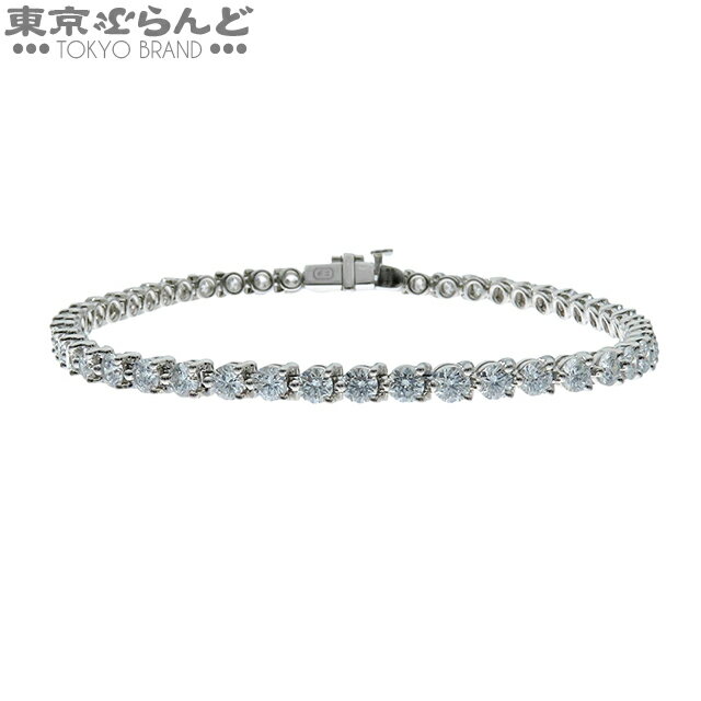 【中古】【5%クーポン♪9.14〜9.21】【返品可】箱証付 ハリーウィンストン ラウンドカット テニスブレスレット 50PD BRDPSRP10TE プラチナ Pt950 ダイヤモンド K18WG 4.84ct レディース 仕上済 [送料無料]【ポイント2倍●9.14〜9.21】 101800562