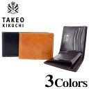 タケオキクチ 財布 TAKEO KIKUCHI ハンド 二つ折り財布 メンズ 牛革 728604【送料無料】