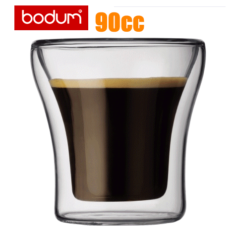 bodum(ボダム） アッサム　90ccダブルウォールグラスセット(2個入）【楽ギフ_包装】☆bodumの二重保温グラスシリーズ☆