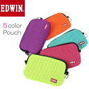 ポーチ メンズ レディス ブランド エドウィン 小物入れ ラウンドファスナー コインケース 小銭入れ EDWIN財布 うすい財布 バースデー 誕生日 プレゼント 贈り物 オレンジ/ピンク/グリーン/ブルー/パープル ed0510571