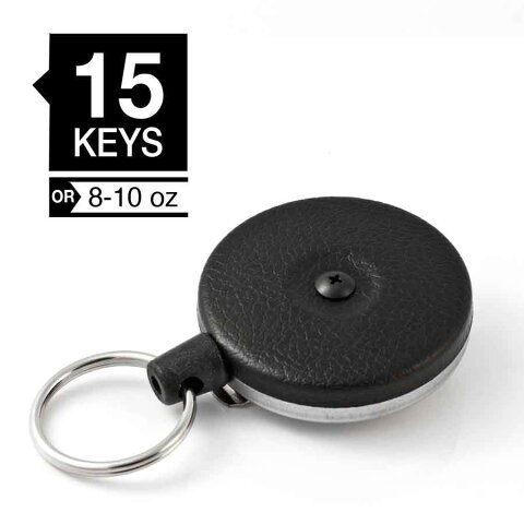 【全店ポイント10倍】KEY-BAK #485B オリジナルキーバック 120cmケブラータイプ ブラック （米国キーバック社純正品）