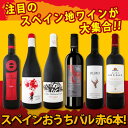 【送料無料】スペイン全土の地ワイン満喫!スペインおうちバル赤ワイン6本セット!