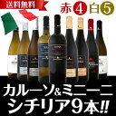 【送料無料】≪カルーソ&ミニーニ≫シチリアワイン9本セット