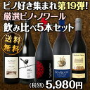 【送料無料】ピノ好き集まれ第19弾!当店独自ルートで輸入したチリ・ピノが初登場!デイリー・ピノ・ノワール5本セット!