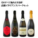 【送料無料】豪華≪すべてが瓶内2次発酵の高級品!≫イタリアンスパーク4本セット!