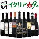 【送料無料】≪バラエティ豊かな個性を満喫!!≫特大感謝の激旨イタリア赤ワイン9本セット!!