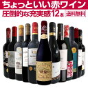 【送料無料】当店オススメばかりを厳選したちょっといい赤ワイン12本セット!