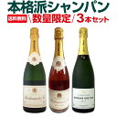 【送料無料】第3弾!全てシャンパン!数量限定本格派シャンパン3本セット!
