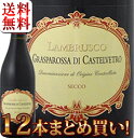 【送料無料】【まとめ買い】フォルミージネ・ペデモンターナ・ランブルスコ・グラスパロッサ・ディ・カステルヴェトロ・セッコ ×12本