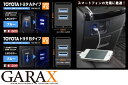 【あす楽対応!】GARAX ギャラクスUSBスイッチホールカバーLED点灯タイプ【トヨタ汎用Aタイプ】
