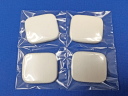 【国産・数量限定】スポンジ4個入約53mm x 43mm x 9mm厚カラー:白硬度 FP30°(F-69)