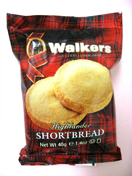 【輸入菓子】☆Walkers(ウォーカー)☆ハイランダーショートブレッド1ケース（12個入り）スコットランド伝統のビスケット！