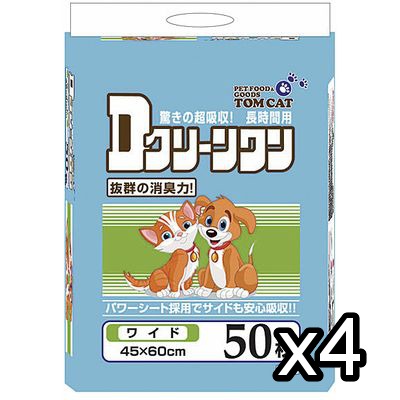 トムキャットDクリーンワン　ワイド200枚入 [トムキャットオリジナル ペットシーツ/厚型/犬 猫 トイレシート]【マラソン201207_生活】【RCPmara1207】