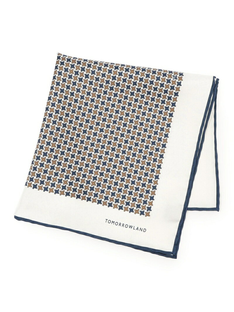 TOMORROWLAND シルク ポケットチーフ TOMORROWLAND GOODS トゥモローランド ファッション雑貨 その他のファッション雑貨 ブラウン レッド グレー ネイビー【送料無料】[Rakuten Fashion]