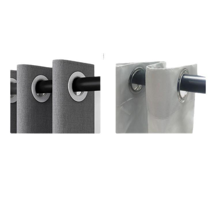 シャワーカーテン 防水布 L型 弧形 浴室 間仕切り カーテン セット 磁石 バスカーテン ユニットバス 遮光 カーテンリング付属 アジャスターフック付き