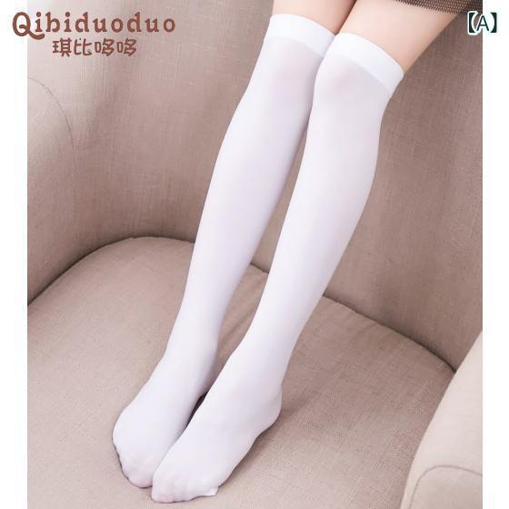 靴下 キッズ 女の子 子供 ソックス 中筒 ニーハイソックス 薄手 春秋 切り替え カラーバリエーション 豊富 白 桃色 オレンジ色 黄緑 黒 水色 紫色 ピンク色 スイカ色 黄色 ロイヤルブルー 蛍光緑 天鵞絨 Sサイズ Mサイズ Lサイズ