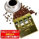 【メール便・配達日時指定不可】 1月のおすすめ豆4種類お試しコーヒーメール便 (4袋セット/珈琲解説付き)2021年