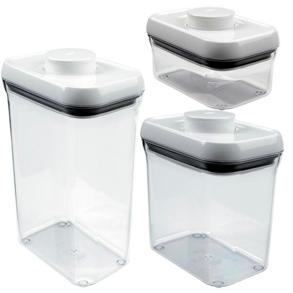 ●【品薄】OXOオクソー ポップコンテナ レクタングル 3ピースセット1109080 【ポイント20倍付け】