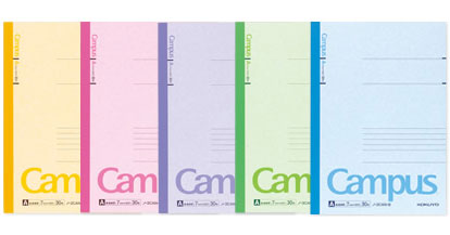 【楽天市場】コクヨ キャンパスノート カラー表紙6号（セミB5）A罫30枚5冊組【ノ-3CANX5】：トップカルチャーnetクラブ