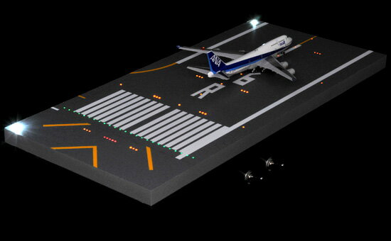 Roteiro2s 滑走路 成田空港再現ジオラマ光ファイバー組込式ライトアップセット1/500スケール用 デルタグルーヴ/Delta Groove