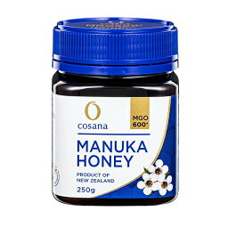 【ポイント20倍以上】cosana(コサナ) マヌカハニー MGO600+/UMF16+ 250g - はちみつ 蜂蜜 非加熱 無農薬 UMF15+以上