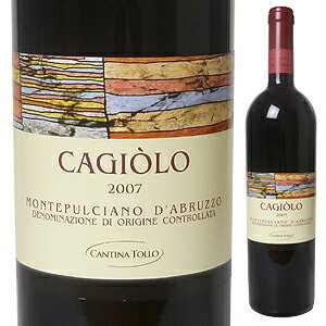 【6本〜送料無料】モンテプルチアーノ ダブルッツォ カジョーロ 2008 カンティーナ トッロCagiolo Montepulciano d'Abruzzo 2008 Cantina Tollo[イタリアワイン]