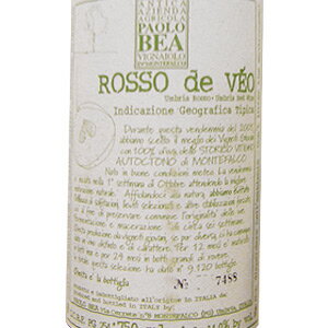 【6本〜送料無料】ロッソ デ ヴェオ 2005 パオロ べアRosso de Veo 2005 Paolo Bea[イタリアワイン]